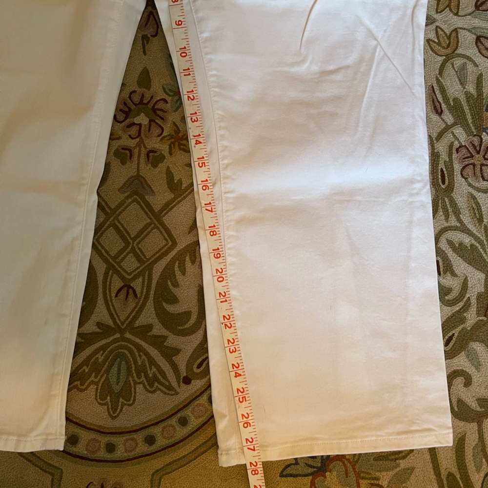 NYDJ White Wide Leg Cropped Jeans, 3X - Picture 7 of 9